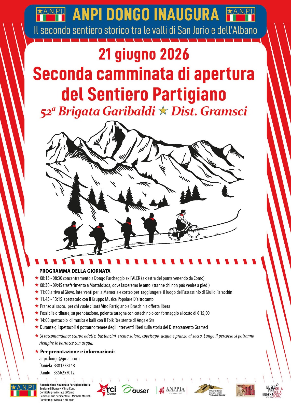 Featured image for “Seconda camminata di apertura del sentiero partigiano”